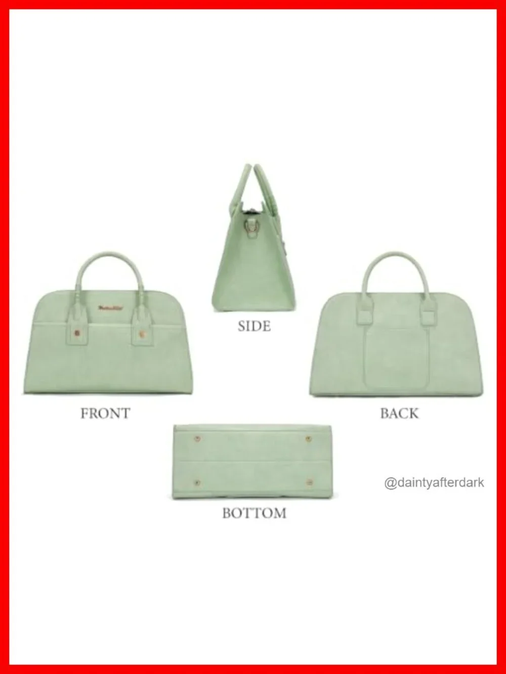 Structured Faux Leather Satchel Bag for Women, Top Handle Crossbody Purse